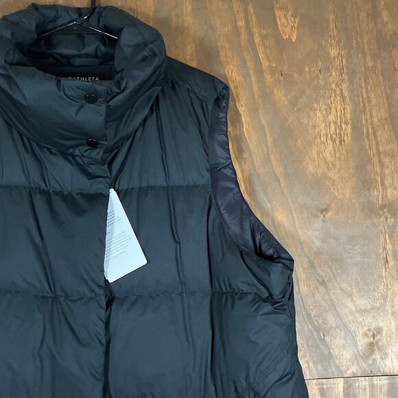 Athleta Womens Vest Black Downtown Puffer Water Resistant Athleisure 2X - Picture 5 of 13